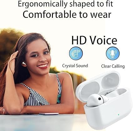 Airbuds Pro 2nd Generation with (C-Type) Charging Case (White) TWS in-Ear Earphone | Bluetooth 5.3, Mic & | Earbuds True Wireless in Ear Headset | Active Noise Cancellation pro
