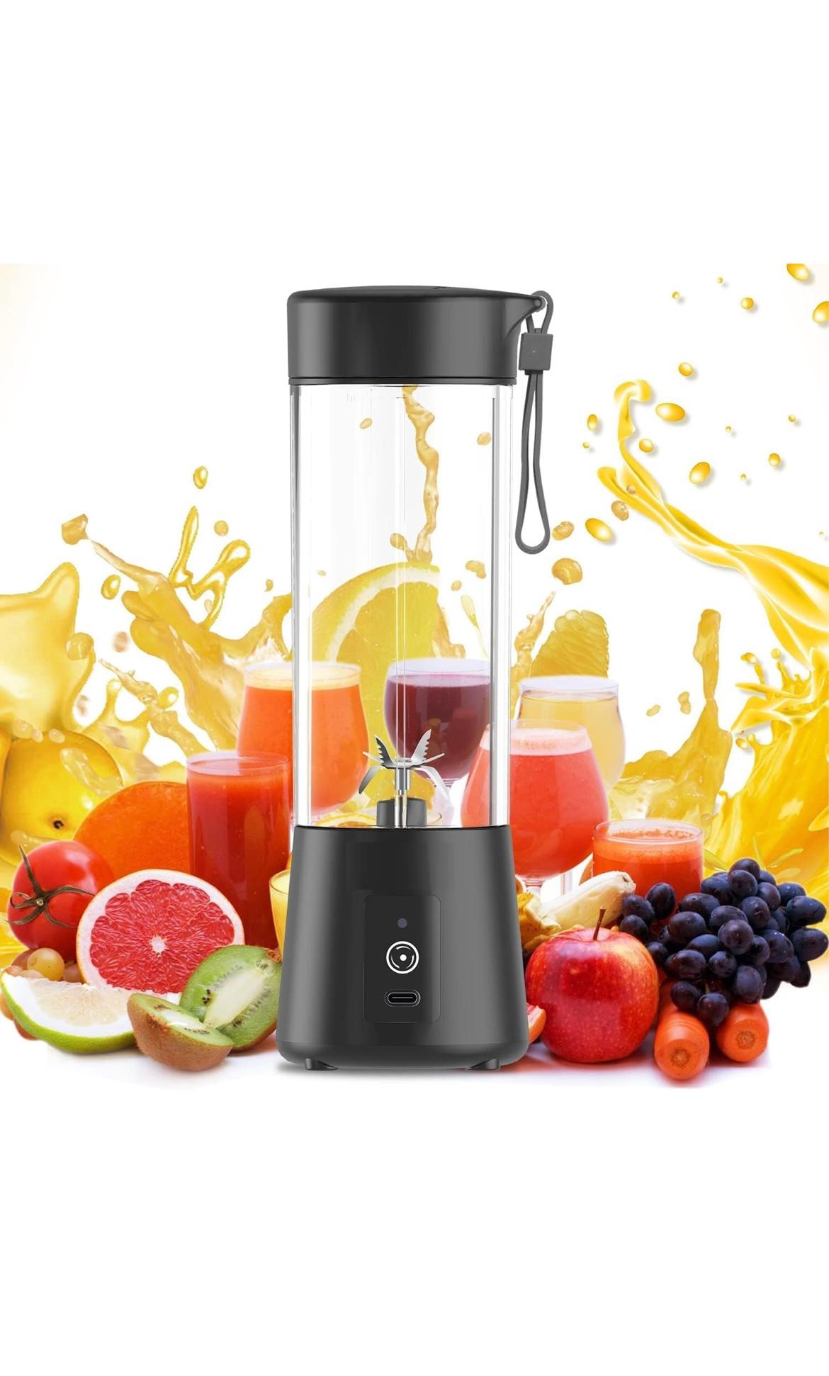 BlendLife Portable Blender For Juices, Shakes,230watt & 4000mah Battery, 500ml Inbuilt Jar 240 W Juicer Mixer Grinder  (Plus | 1 Jar | Mint)