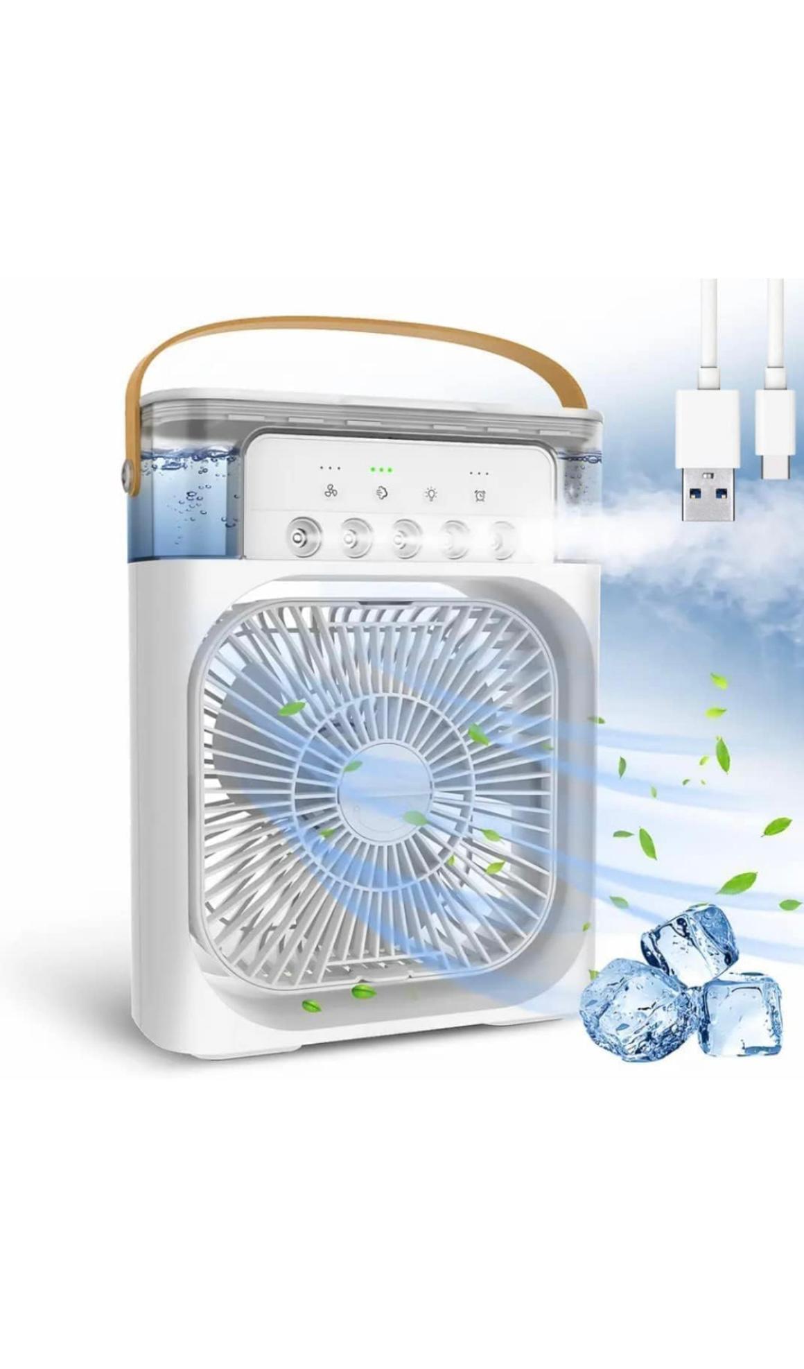 ALIS-TON 600 L Room/Personal Air Cooler  (Multicolor, Rechargeable USB cooling fan ZX mini air cooler fan for indoor and outdoor USB)