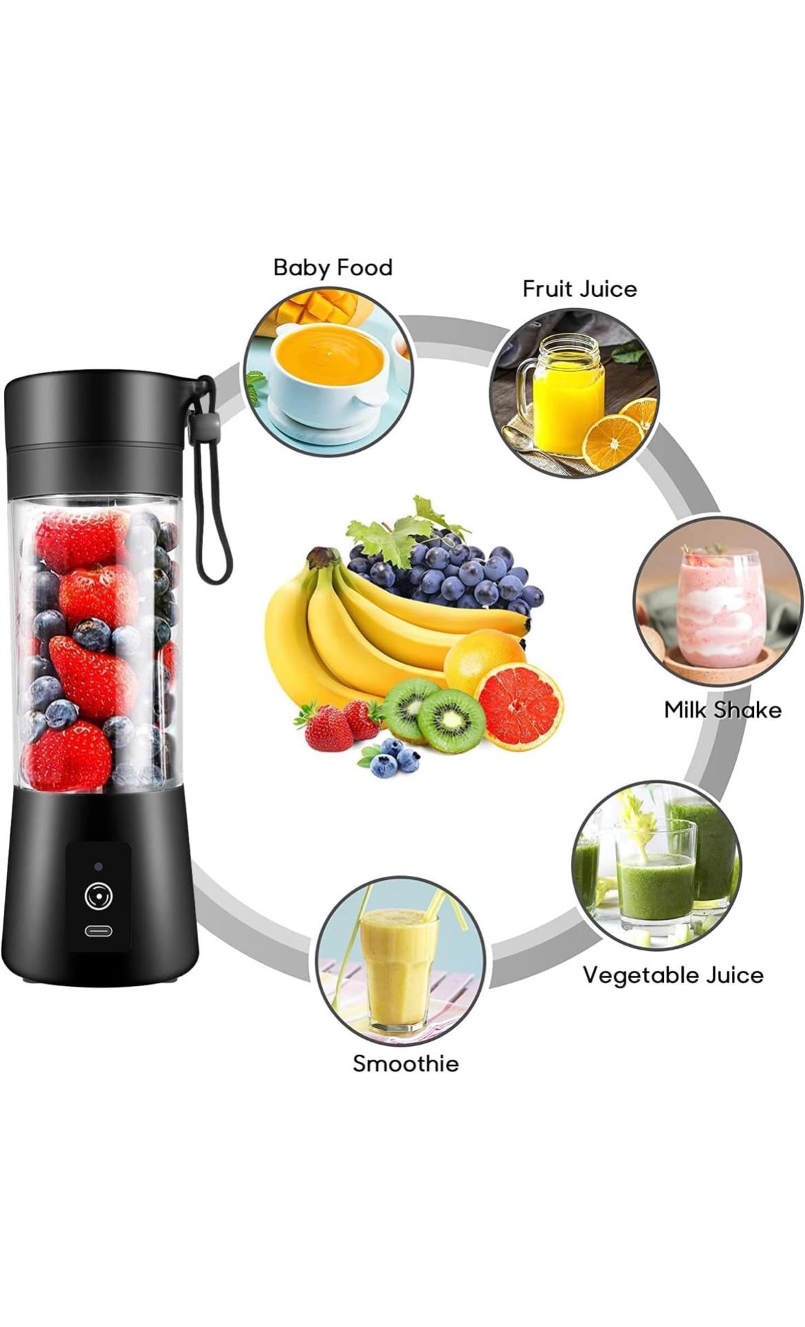 BlendLife Portable Blender For Juices, Shakes,230watt & 4000mah Battery, 500ml Inbuilt Jar 240 W Juicer Mixer Grinder  (Plus | 1 Jar | Mint)