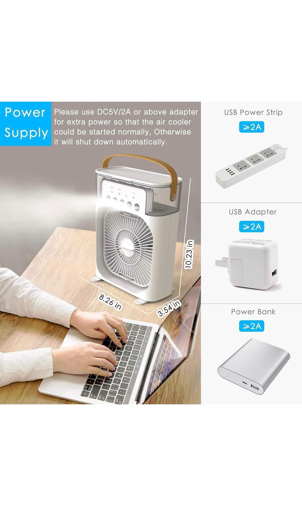 ALIS-TON 600 L Room/Personal Air Cooler  (Multicolor, Rechargeable USB cooling fan ZX mini air cooler fan for indoor and outdoor USB)