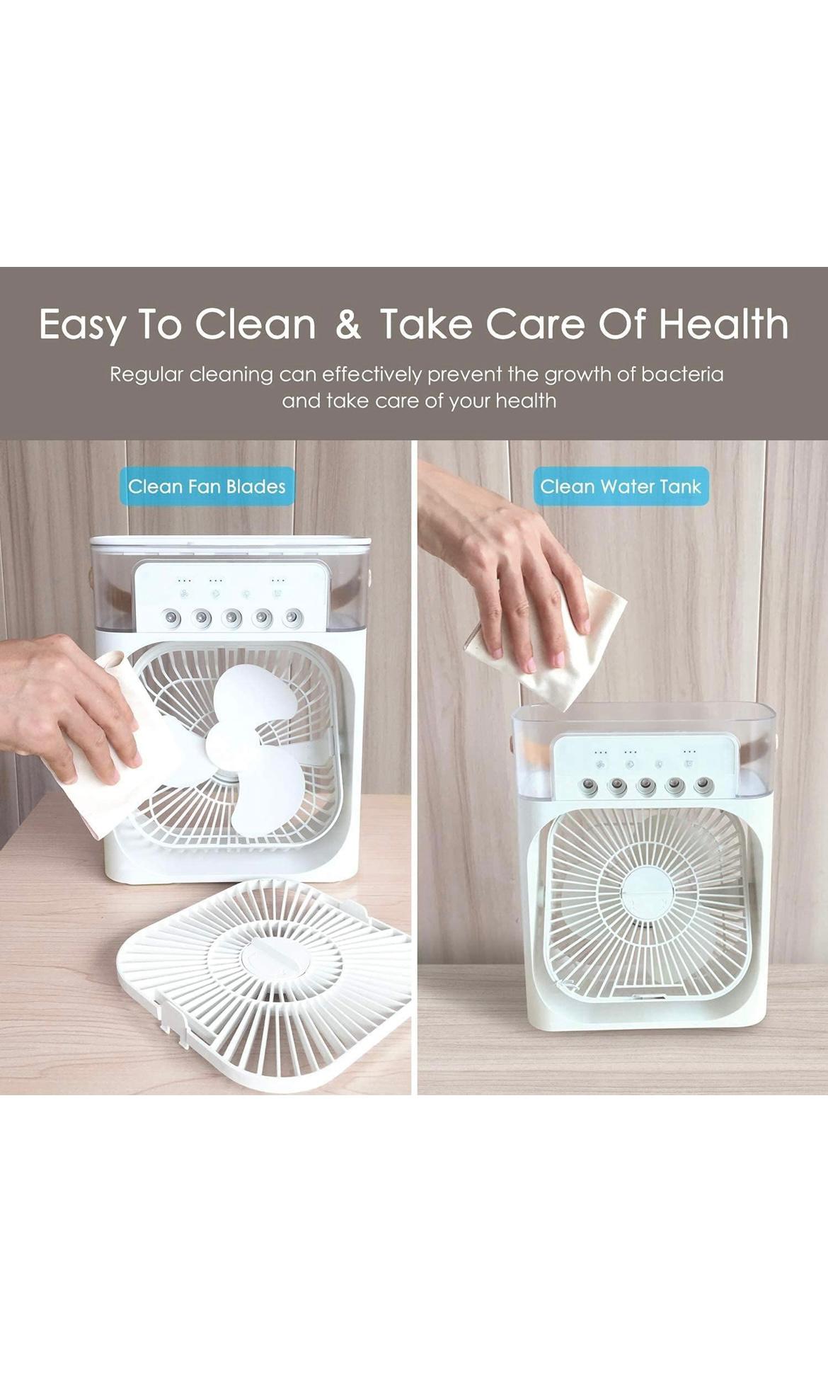 ALIS-TON 600 L Room/Personal Air Cooler  (Multicolor, Rechargeable USB cooling fan ZX mini air cooler fan for indoor and outdoor USB)